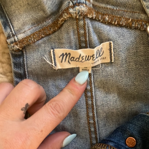 Madewell vintage 70s inspired denim button up overalls jumpsuit - Picture 4 of 4